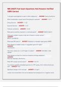 MB &lpar;ASCP&rpar; Test Exam Questions And Answers Verified  100&percnt; Correct
