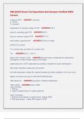 MB &lpar;ASCP&rpar; Exam Test Questions And Answers Verified 100&percnt;  Correct 