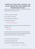 ASPEN CNSC 2025&sol;2026 self study &vert; QUESTIONS AND CORRECT ASNWERS &vert; LATEST AND RECOMMENDED VERSION &vert;