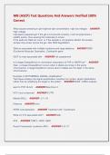 MB &lpar;ASCP&rpar; Test Questions And Answers Verified 100&percnt;  Correct 