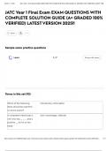 JATC Year 1 Final Exam EXAM QUESTIONS WITH COMPLETE SOLUTION GUIDE &lpar;A&plus; GRADED 100&percnt; VERIFIED&rpar; LATEST VERSION 2025&excl;&excl;