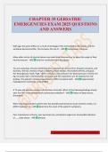 CHAPTER 35 GERIATRIC EMERGENCIES EXAM 2025 QUESTIONS AND ANSWERS