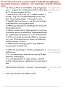 Private Pilot Checkride Oral Exam QUESTIONS WITH COMPLETE SOLUTION GUIDE &lpar;A&plus; GRADED 100&percnt; VERIFIED&rpar; LATEST VERSION 2025&excl;&excl;