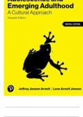 Test Bank for Adolescence & Emerging Adulthood&comma; 7th edition by Jeffrey Jensen Arnett 