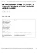 USCG AUXAIR EXAM A EXAM 2025 COMPLETE EXAM QUESTIONS AND ACCURATE ANSWERS &vert;ALREADY PASSED&excl;&excl;