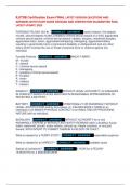 ILETSB Certification Exam FINAL LATEST VERSION QUESTIONS AND  ANSWERS WITH STUDY GUIDE DETAILED AND VERIFIED FOR GUARANTEED PASS&comma;  LATEST UPDATE 2025 