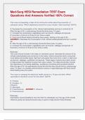 Med-Surg HESI Remediation TEST Exam  Questions And Answers Verified 100&percnt; Correct 
