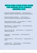 NR546 FINAL EXAM STUDY GUIDE FOR NURSING WITH CORRECT ANSWERS 2025