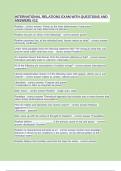 INTERNATIONAL RELATIONS EXAM WITH QUESTIONS AND ANSWERS -12