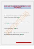 HSC 3032 EXAM 3 2025 QUESTIONS AND ANSWERS