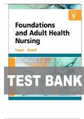 TEST BANK FOR Foundations and Adult Health Nursing 9th Edition by Kim Cooper&comma; Kelly Gosnel  ISBN&colon; 978-0323812054  COMPLETE GUIDE ALL CHAPTERS COVERED WITH RATIONALES  100&percnt; VERIFIED A&plus; GRADE ASSURED&excl;&excl;&excl;&excl;&excl;NEW LATEST UPDATE&excl;&excl;&excl;&excl;&excl;