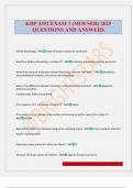 KHP 3352 EXAM 1 &lpar;MOUSER&rpar; 2025 QUESTIONS AND ANSWERS