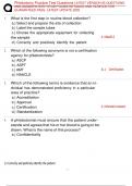 Phlebotomy Practice Test Questions LATEST VERSION 95 QUESTIONS  AND ANSWERS WITH STUDY GUIDE DETAILED AND VERIFIED FOR  GUARANTEED PASS&comma; LATEST UPDATE 2025