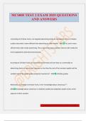 MCS005 TEST 2 EXAM 2025 QUESTIONS AND ANSWERS