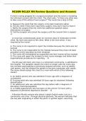NCSBN NCLEX RN Review Questions and Answers