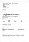 COUC 504 Quiz&colon; Cultural Identity Development &vert; Score 42&sol;45 &vert; Liberty University
