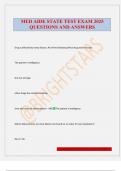 MED AIDE STATE TEST EXAM 2025 QUESTIONS AND ANSWERS