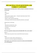BSN 346 FINAL EXAM QUESTIONS AND CORRECT ANSWERS&excl;&excl;