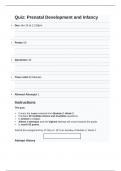 COUC 504 Quiz&colon; Prenatal Development And Infancy &vert; Score 50&sol;50 &vert; Liberty University