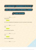 PSW FOUNDATIONS &sol; COMPREHENSIVE PRACTICE TEST &sol; STUDY GUIDE NEWEST ACTUAL QUESTIONS & ANSWERS &lpar;A&plus; GUIDE SOLUTIONS&period;  