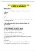 BSN 346 EXAM 4 QUESTIONS AND CORRECT ANSWERS&excl;&excl;