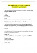 BSN 346 EXAM 6 QUESTIONS AND CORRECT ANSWERS&excl;&excl;
