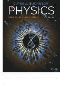 TEST BANK FOR Physics&comma; 12th Edition John D&period; Cutnell&comma; Kenneth W&period; Johnson&comma; David Young&comma; Shane Stadler Full 1-32 Chapters test bank included