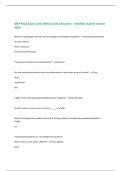 MSP Final Exam with 100&percnt; Correct Answers &vert; Verified &vert;Latest version 2025