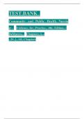 TEST BANK FOR Community and Public Health Nursing&colon; Evidence for Practice Fourth&comma; North American Edition by Rosanna DeMarco &comma; Judith Healey-Walsh ISBN&colon;978-1975196554 ALL CHAPTERS COVERED YOUR ULTIMATE GUIDE 100&percnt; VERIFIED A&plus; GRADE ASSURED&excl;&excl;&excl;&excl;&excl; NEW LATEST UP