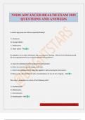 N5220 ADVANCED HEALTH EXAM 2025 QUESTIONS AND ANSWERS