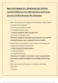New York Category 3a &ndash; Ornamental and Turf Pest  Control Certification Test 2025 Questions and Correct  Answers &lpar;Verified Answers&rpar; Plus Rationales