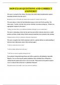 D439 EXAM QUESTIONS AND CORRECT ANSWERS&excl;&excl;