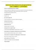 D439 FOUNDATIONS EXAM QUESTIONS AND CORRECT ANSWERS&excl;&excl;