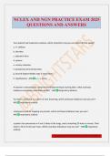 NCLEX AND NGN PRACTICE EXAM 2025 QUESTIONS AND ANSWERS