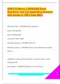 AHN 572 Neuro 2 2025&sol;2026 Exam  Questions and Corresponding Answers  with Surety of 100&percnt; Pass Mark