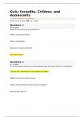 COUC 506 Quiz&colon; Sexuality&comma; Children&comma; and Adolescents &vert; Score 92&sol;100 &vert; Liberty University