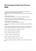 Pharmacology for Behavioral Sciences NBME NEWEST 2025&sol;2026 ACTUAL EXAM COMPLETE QUESTIONS AND CORRECT DETAILED ANSWERS &lpar;VERIFIED ANSWERS&rpar; &vert;ALREADY GRADED A&plus;&vert;&vert;BRAND NEW&excl;&excl;