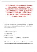 XCEL Georgia Life&comma; Accident&comma; & Sickness  SIMULATOR 2025&sol;2026 BANK 2  VERSIONS COMPLETE STUDY GUIDE  ACCURATE REAL EXAM QUESTIONS  TESTING VERSIONS AND A STUDY  GUIDE &vert; EXPERT VERIFIED FOR  GUARANTEED PASS
