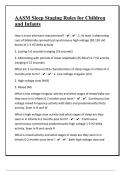 AASM BUNLED EXAM COMBINED QUESTIONS AND ANSWERS