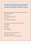 WGU D196 OA AND PRE-ASSESSMENT EXAM BANK 2025  UPDATE WITH QUESTIONS AND CORRECT VERIFIED  ANSWERS ALREADY GRADED A&plus; &lpar;BRAND NEW VERSION&rpar;