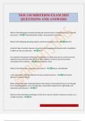 NOS 110 MIDTERM EXAM 2025 QUESTIONS AND ANSWERS