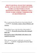 SSM TCAR FINAL EXAM TEST 2025&sol;2026  BANK ACTUAL EXAM COMPLETE STUDY  GUIDE ACCURATE REAL EXAM  QUESTIONS TESTING VERSIONS AND A  STUDY GUIDE &vert; EXPERT VERIFIED FOR  GUARANTEED PASS