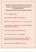 ILLINOIS EPA C CLASS WATER LICENSE EXAM &lpar;ACTUAL EXAM 2025&rpar;  ILLINOIS C CLASS WATER LICENCE EXAM &lpar;ACTUAL EXAM 2025&rpar;  QUESTIONS AND CORRECT  VERIFID ANSWERS ALREADY GRADED A&plus; &lpar;BLAND NEW VERSION&rpar;
