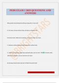 PEDS EXAM 1 2025 QUESTIONS AND ANSWERS