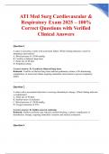 ATI Med Surg Proctored Q&A Collection &ndash; Verified Test Questions with Correct Answers for Guaranteed Success