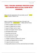 TNCC&colon; TRAUMA NURSING PROCESS EXAM  2025 BRAND NEW ACTUAL EXAM WITH  ANSWERS&period;