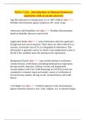  WGU C232 &ndash; Introduction to Human Resources &ndash; Full Exam Review with Accurate Definitions and Verified Answers