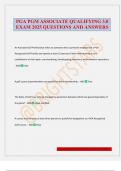 PGA PGM ASSOCIATE QUALIFYING 3&period;0 EXAM 2025 QUESTIONS AND ANSWERS