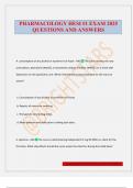 PHARMACOLOGY HESI &num;1 EXAM 2025 QUESTIONS AND ANSWERS