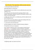 Fort Certification &ndash; Practice Test with Accurate Answers &lpar;Elementary Education &ndash; Literacy Focus&comma; 2024